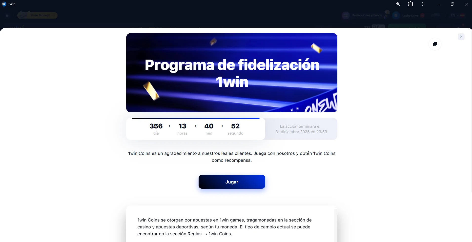 1Win bonus casino